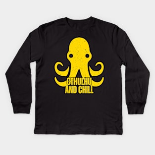 Cthulhu And Chill Kids Long Sleeve T-Shirt